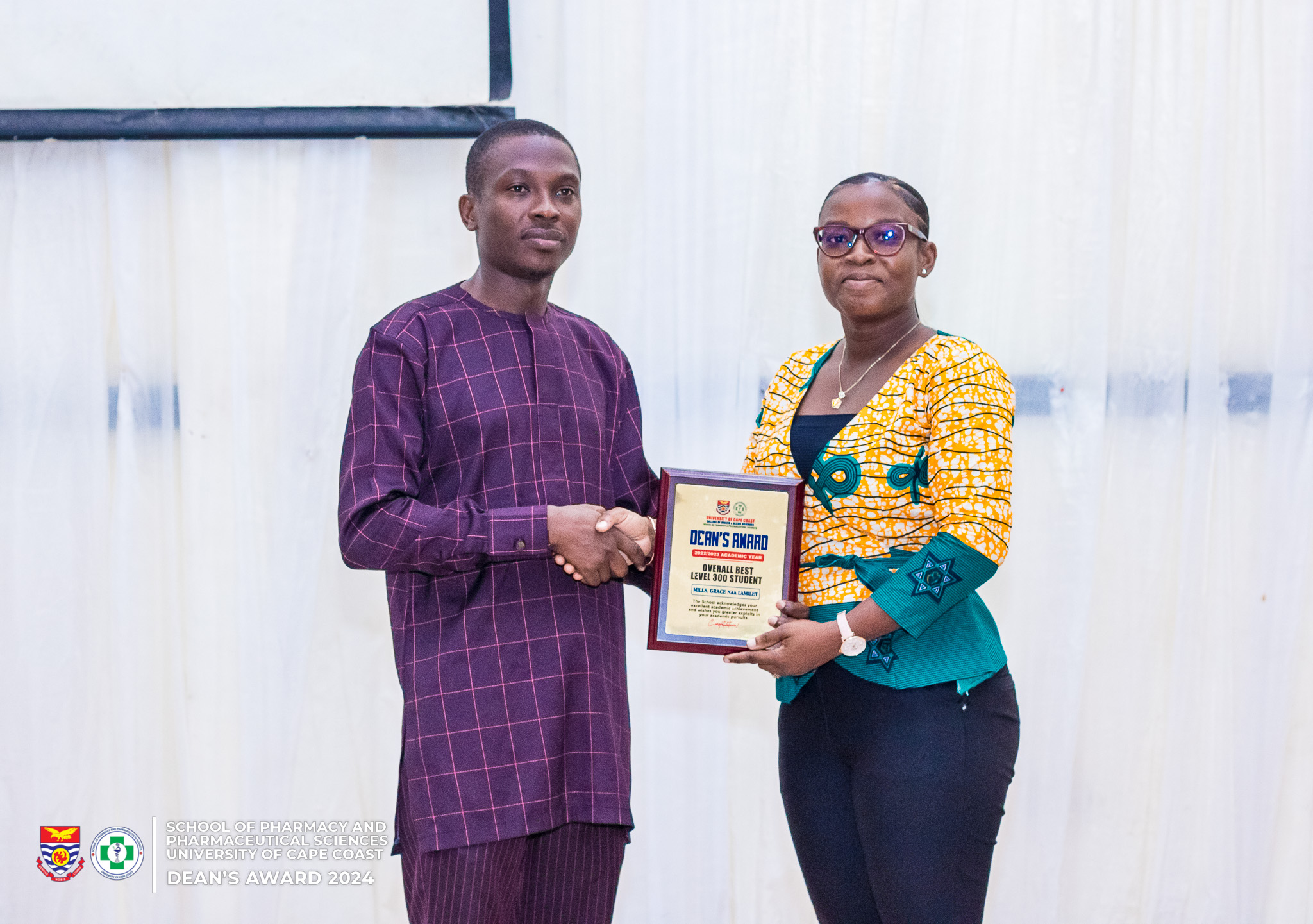 Mills Grace Naa Lamiley (Best female & overall best PharmD UCC 3rd year student)