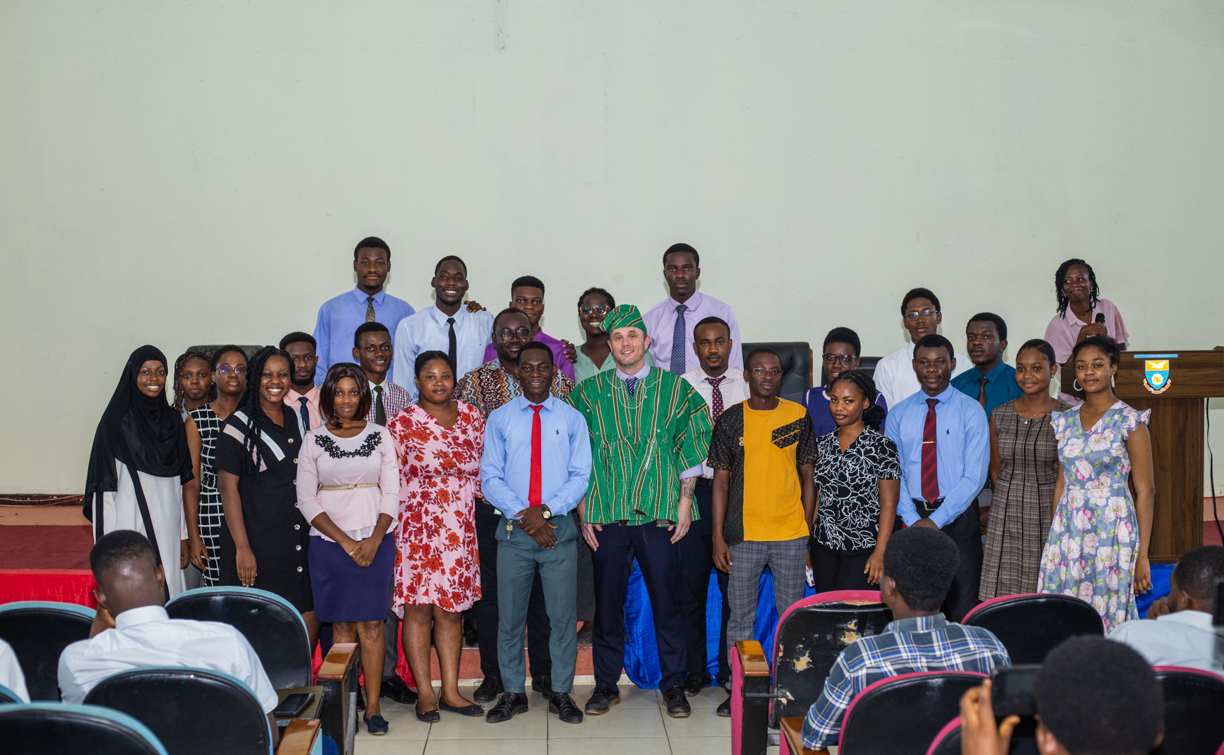 Group Picture of PSGH-UCC Executives and class rep with Professor Jon Wietholter