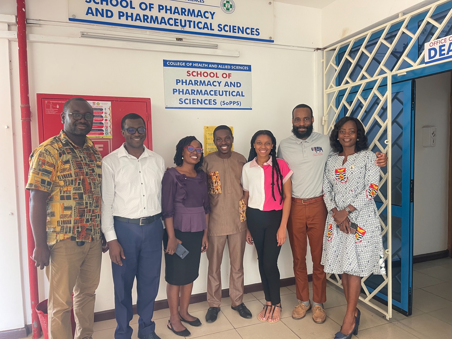 (L-R) Prof. Ernest Obese, Prof. Robert P. Biney, Ms. Constance Caroline Cobbold, Prof. Elvis Ofori Ameyaw, Ms. Ayona Shelton, Mr. Pierre Aiywue, Mrs. Esther Bema Nimo