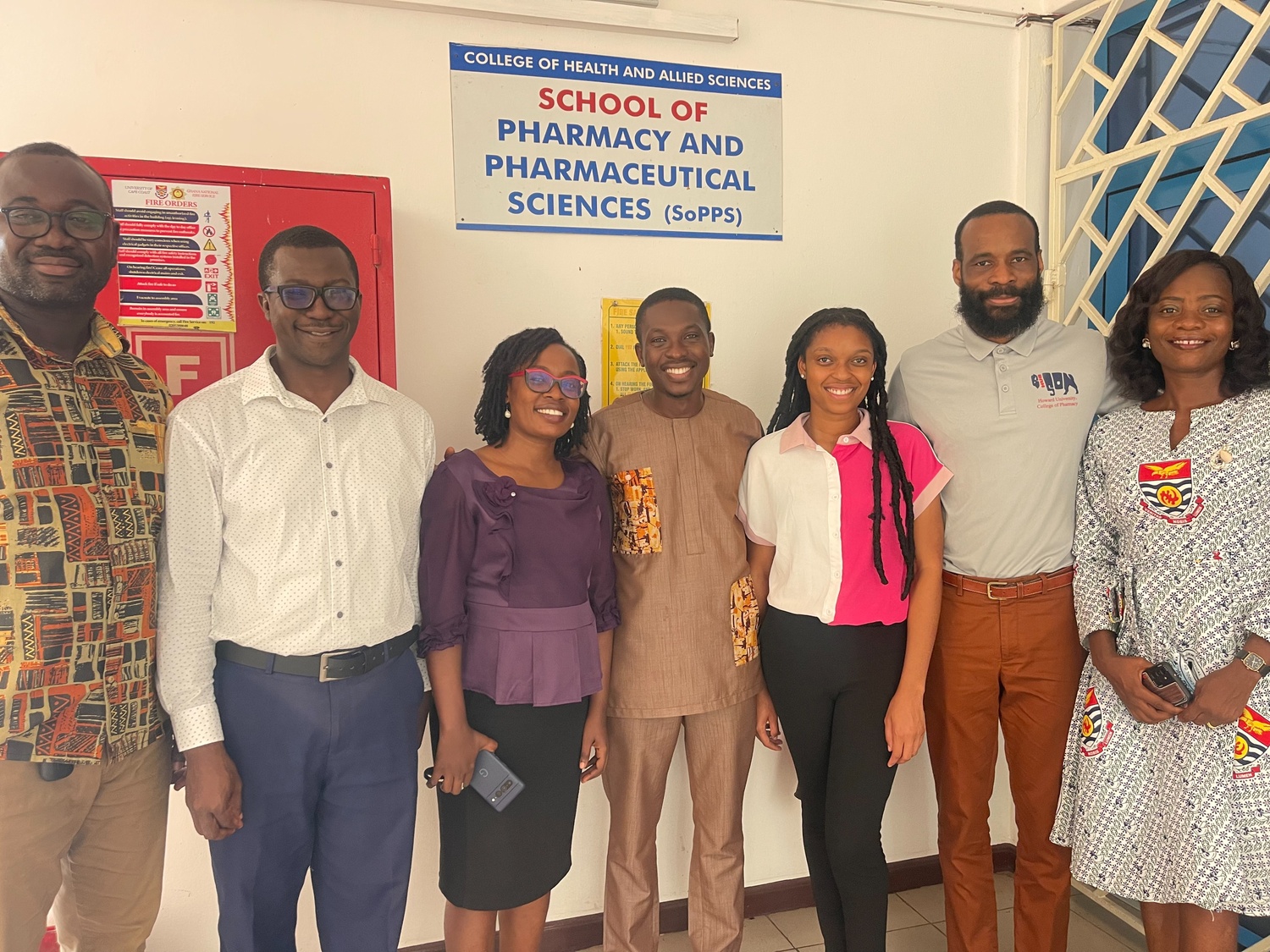 (L-R) Prof. Ernest Obese, Prof. Robert P. Biney, Ms. Constance Caroline Cobbold, Prof. Elvis Ofori Ameyaw, Ms. Ayona Shelton, Mr. Pierre Aiywue, Mrs. Esther Bema Nimo