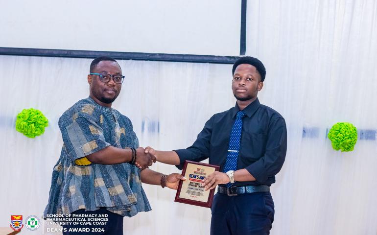 Ohemeng Gideon Nketiah (Best male & overall best PharmD UCC 2nd year student)