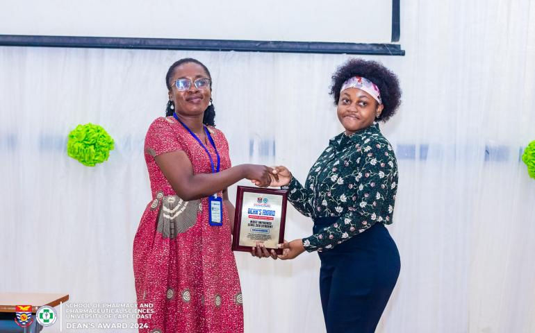 Amoah Rosemond (Most improved PharmD UCC 2nd year student)