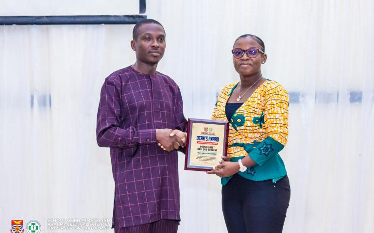 Mills Grace Naa Lamiley (Best female & overall best PharmD UCC 3rd year student)