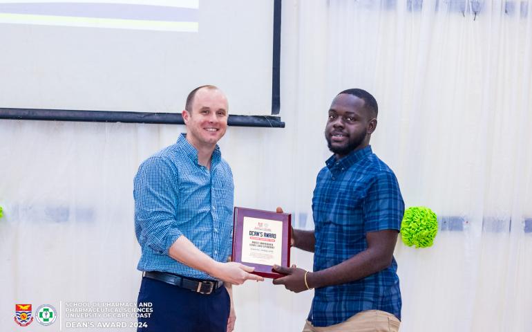 Koranteng Owuraku Antwi (Most improved PharmD UCC 3rd year student)