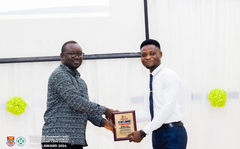 Karikari Hustice Gyabaa (Best Male PharmD UCC 4th Year student)