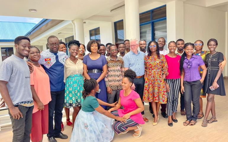 A group picture after the GMP Training with member staff, the dean and the facilitator.