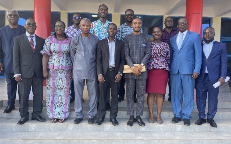 Group photograph with the Pharmacy Council Ghana and the School of Pharmacy UCC staff