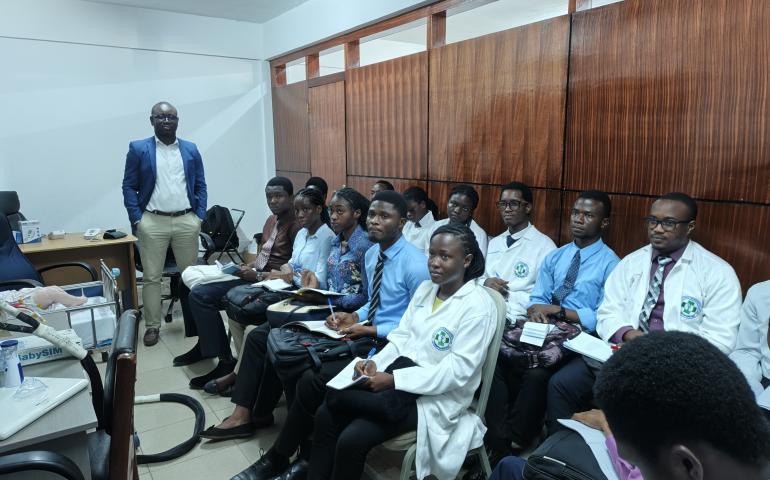 Dean: Prof Ernest Obese at the SOPPS Skills Lab