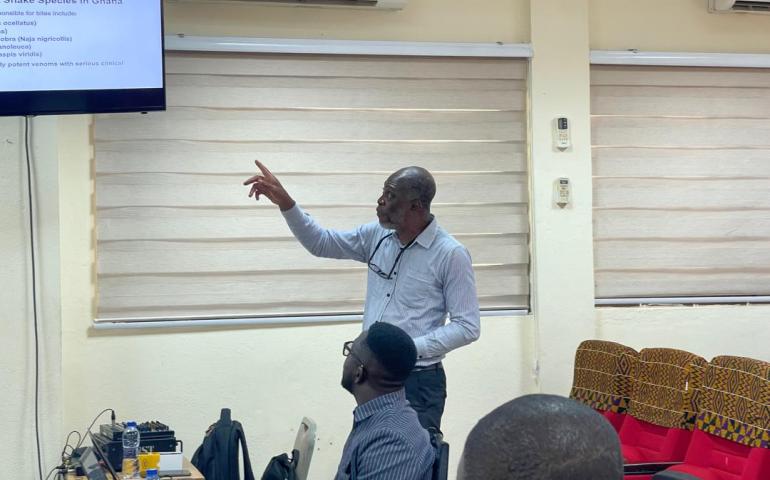 Prof. Mawuli K Gyakobo presenting